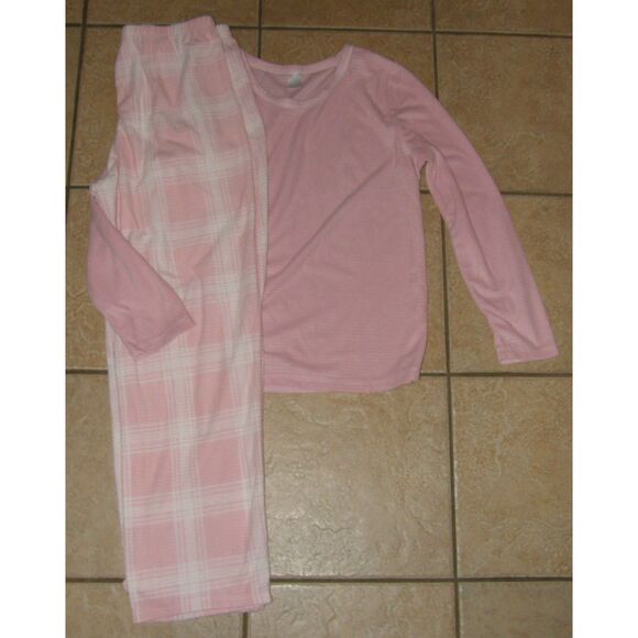 Adonna Other - ADONNA Pink Sz Large Soft Cozy Soft Fleece 2 Pc Shirt & Pants Pajama Lounge Set